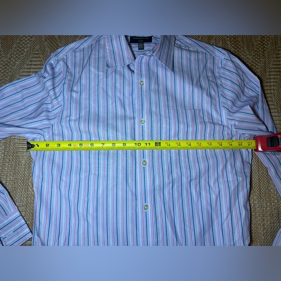 Banana Republic Striped Long Sleeve Slim Fit Button Up,Collared,Size M,Men's - Picture 6 of 10
